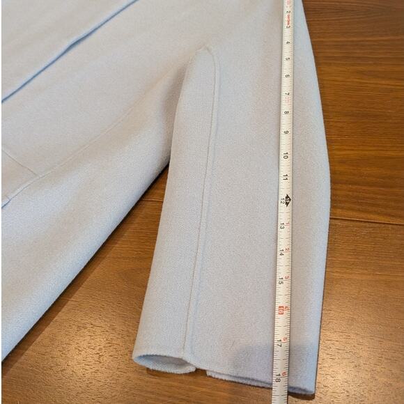 'S Max Mara Unito Angora Coat in Light Blue Virgin Wool, size 2 - Picture 8 of 11